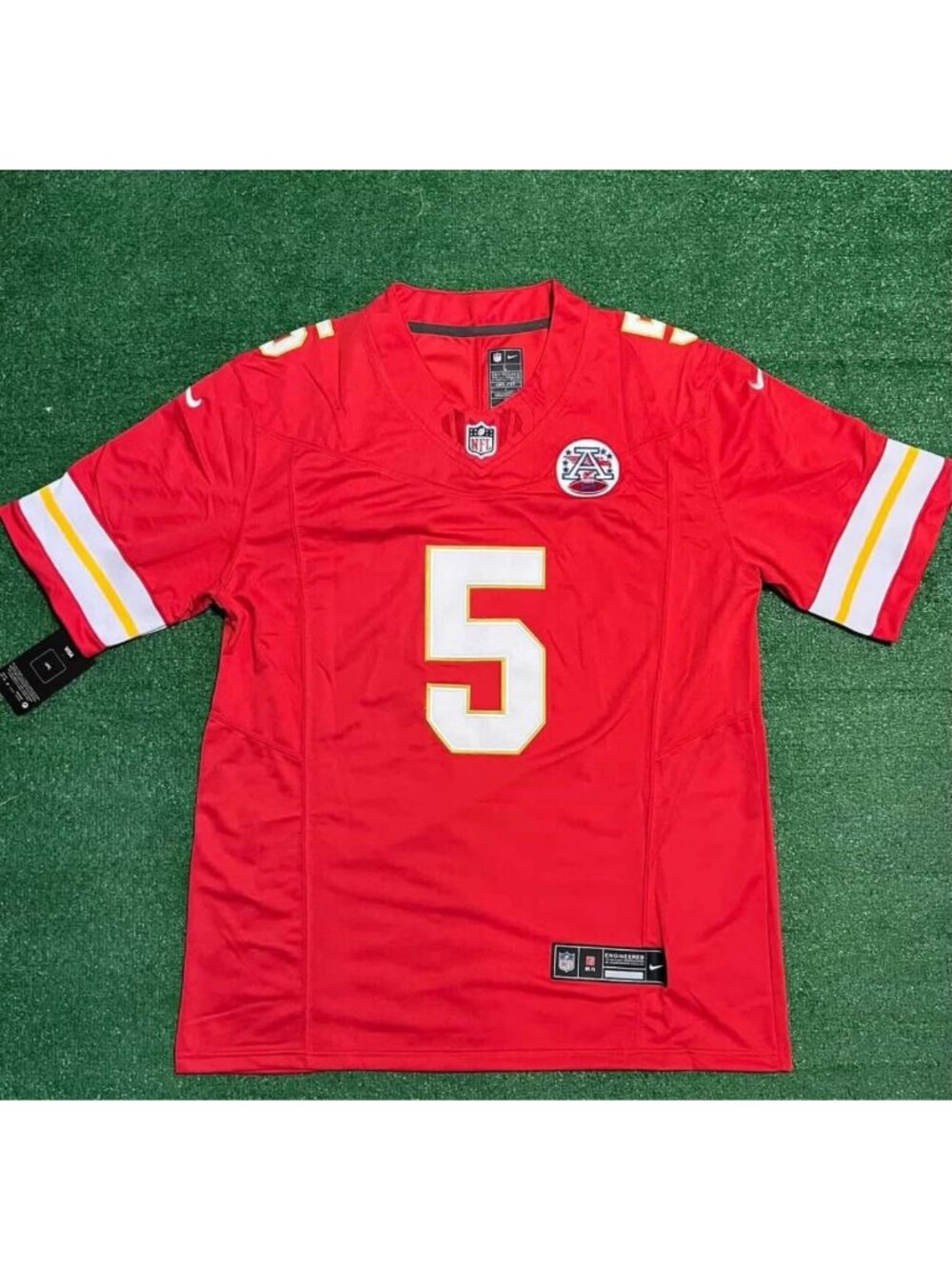 Mansoor Delane Red Stitched Jersey Vapor